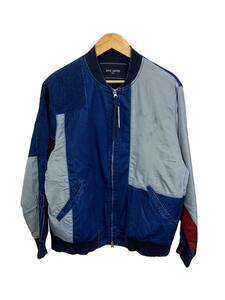 whiz limited◆INDIGO PATCHWORK JACKET/ブルゾン/L/コットン/NVY/WL-J-28