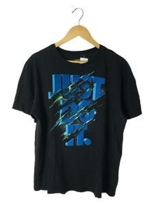 NIKE◆JUST DO IT/Tシャツ/XL/コットン/BLK/プリント//