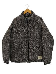 COOTIE◆ダウンジャケット/L/ウール/BLK/総柄/2023AW/T/W Jacquard Down Jacket//