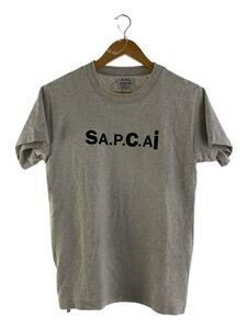 A.P.C.◆sacai/21ss/Tシャツ/XS/コットン/GRY/無地