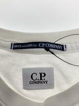 C.P.COMPANY◆Tシャツ/L/コットン/WHT/無地///_画像3