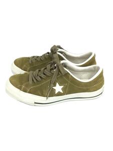 CONVERSE◆ローカットスニーカー/24.5cm/KHK/スウェード//