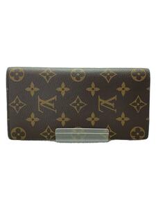 LOUIS VUITTON◆ポルト・フォイユ・ブラザ_モノグラム・キャンバス_BRW/PVC/BRW/レディース/M66540//