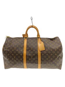 LOUIS VUITTON◆キーポル55_モノグラム・キャンバス_BRW/PVC/BRW//