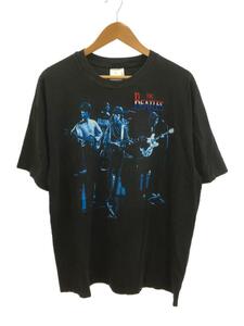 Hanes◆90s/the beatles/Tシャツ/XL/コットン/ブラック/ヘインズ//