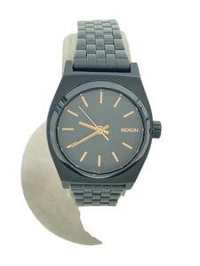 NIXON◆クォーツ腕時計/アナログ/ステンレス/BLK/BLK/a399-957-00