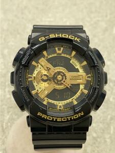 CASIO◆クォーツ腕時計・G-SHOCK/デジアナ/BLK/BLK