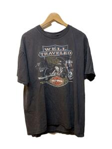 HARLEY DAVIDSON◆Tシャツ/XL/コットン/GRY/首元穴有