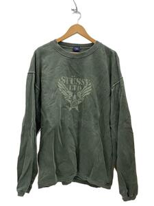 STUSSY◆スウェット/S/コットン/GRN