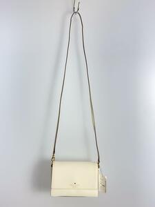 kate spade new york◆ショルダーバッグ/PVC/WHT/無地