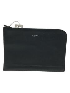ultima TOKYO* clutch bag / second bag / leather /BLK/77822//