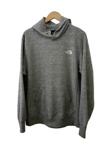 THE NORTH FACE◆BACK SQUARE LOGO HOODIE_バックスクエアロゴフーディー/XL/ポリエステル/GRY