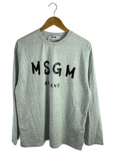 MSGM◆長袖Tシャツ/L/コットン/GRY/2000MM511
