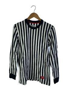 Supreme◆vertical stripe top/M/コットン/BLK/ストライプ