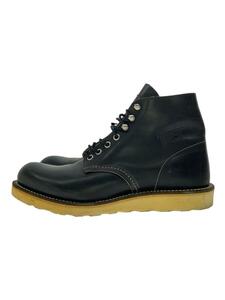 RED WING◆レースアップブーツ/25.5cm/BLK/レザー/9070/USA製/11年製