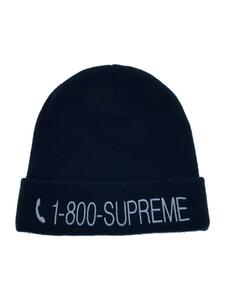 Supreme◆19AW 1-800 Beanie/ニットキャップ/アクリル/BLK/メンズ