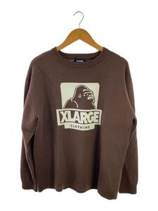 X-LARGE◆OG CREWNECK KNIT/セーター(厚手)/M/アクリル/BRW/101214015001