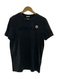 MONCLER◆Tシャツ/M/コットン/BLK/I20918C00047 8390T/使用感/色褪せ有//