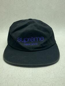 Supreme◆16ss/Twill Classic Logo 6-Panel/キャップ/FREE/コットン/BLK