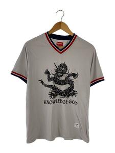 Supreme◆18SS Knowledge God Practice Jersey Tシャツ/S/コットン/GRY