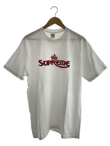 Supreme◆23SS/Crown Tee/Tシャツ/L/コットン/WHT/プリント