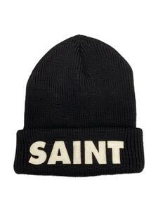 SAINT MICHAEL◆ニットキャップ/-/ウール/BLK/メンズ/SM-A23-0000-050