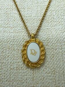 Christian Dior◆ロゴペンダントネックレス/-/GLD/トップ有/レディース