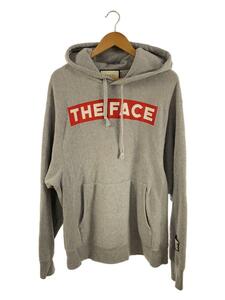 GUCCI◆THE FACE HOODIE/パーカー/コットン/グレー/560502-XJBB2