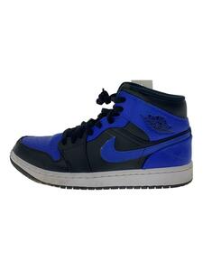 NIKE◆AIR JORDAN 1 MID_エア ジョーダン 1 ミッド/27cm/BLU