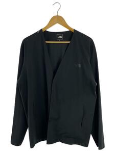 THE NORTH FACE◆TECH LOUNGE CARDIGAN_テックラウンジカーディガン/XL/ポリエステル/BLK/NT12360