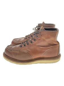 RED WING◆レースアップブーツ・6インチクラシックモックトゥ/US9/BRW/レザー/1907