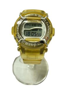 CASIO◆Baby-G/イルクジモデル/クォーツ腕時計/デジタル/ラバー/イエロー/SS/BG-1000K