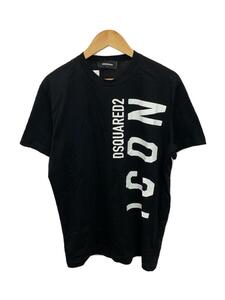 DSQUARED2◆ICON COOL T-SHIRT WHITE/Tシャツ/L/コットン/BLK/S79GC0044//