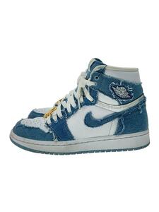 NIKE◆AJ 1 RETRO HIGH OG_エアジョーダン 1 レトロ ハイ OG/24.5cm/ブルー/デニム