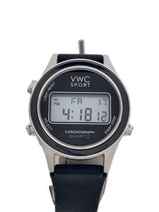 VAGUE WATCH CO.◆クォーツ腕時計/デジタル/ラバー/BLK/BLK/DG2000