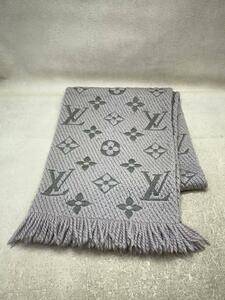 LOUIS VUITTON◆マフラー/ウール/GRY/レディース