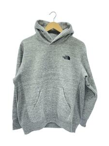 THE NORTH FACE◆BACK SQUARE LOGO HOODIE_バック スクエア ロゴ フーディ/L/コットン/GRY