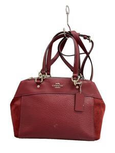 COACH◆ショルダーバッグ/レザー/RED/無地/F31420