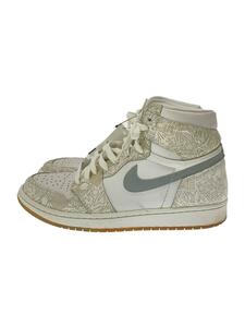 NIKE◆AIR JORDAN 1 RETRO HI OG LASER/エアジョーダンレトロハイ/ホワイト/28cm/WHT