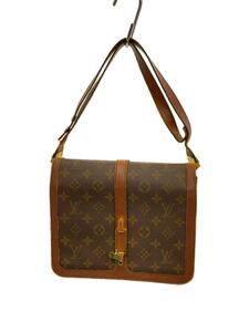 LOUIS VUITTON◆ロンポアン/ショルダーバッグ/PVC/BRW/M51412/ショルダー紐ちぎれ