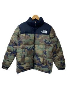 THE NORTH FACE◆羽抜け有/NOVELTY NUPTSE JACKET_ノベルティーヌプシジャケット/M/ナイロン/カモフラ