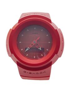 CASIO◆クォーツ腕時計_G-SHOCK/デジタル/ラバー/RED/RED