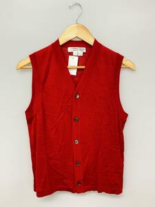 COMME des GARCONS COMME des GARCONS◆ニットベスト(薄手)/薄手ニット/M/ウール/RED/無地/RE-N002