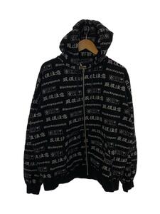 Blackeyepatch◆ジップパーカー/XL/コットン/BLK