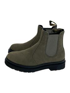 Dr.Martens◆CHELSEA BOOTS/サイドゴアブーツ/27cm/NICKEL GREY/ヌバックレザー/2976