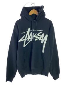 STUSSY◆BIG STOCK HOODIE/パーカー/XL/コットン/BLK/1924843