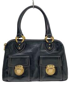 MARC JACOBS◆トートバッグ/レザー/BLK