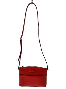 kate spade new york◆ショルダーバッグ/レザー/RED