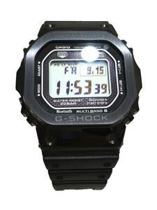 CASIO◆ソーラー腕時計・G-SHOCK/デジタル/ラバー/BLK/BLK//