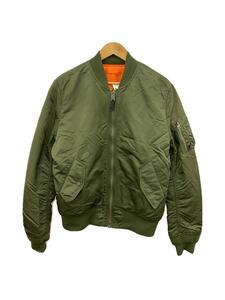 ALPHA INDUSTRIES◆フライトジャケット/L/ナイロン/KHK/無地/0615-00-573-8335//